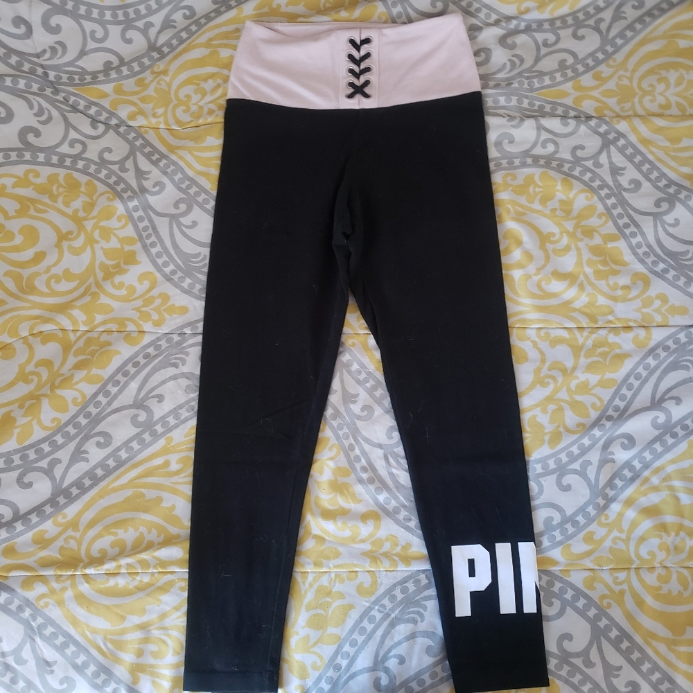 VS PINK lace-up leggings, XS